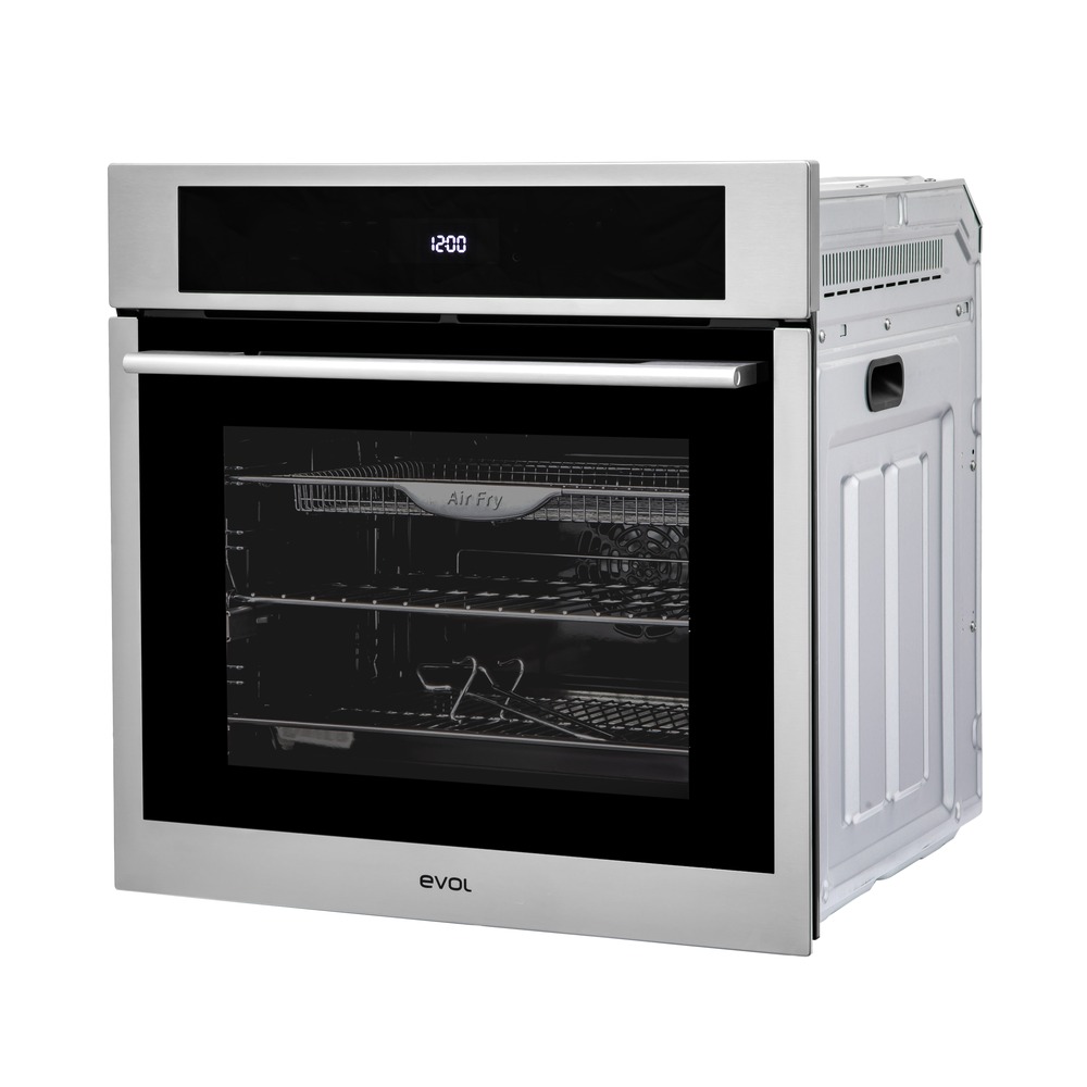 Forno Elétrico de Embutir Evol IX13 EFNEB0352A 73 Litros Inox e Vidro Preto 60 cm 220V — imagem oficial Evol 5