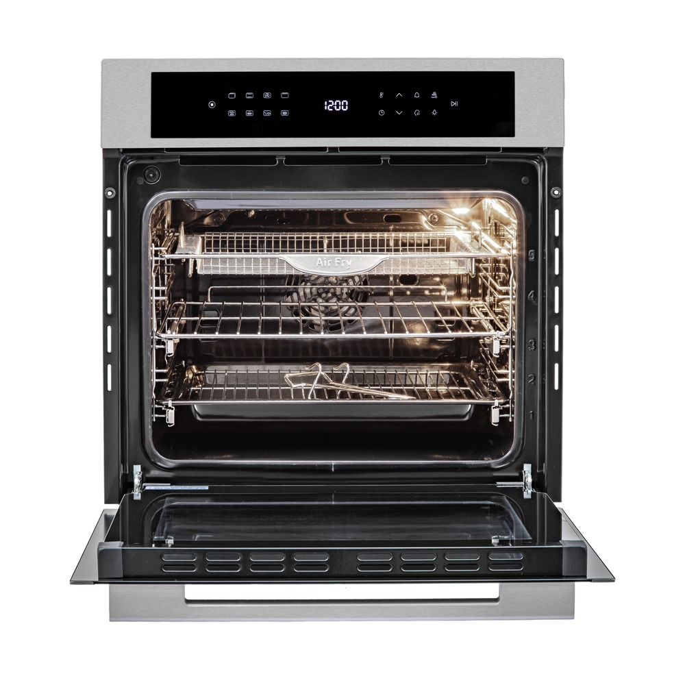 Forno Elétrico de Embutir Evol IX13 EFNEB0352A 73 Litros Inox e Vidro Preto 60 cm 220V — imagem oficial Evol 8