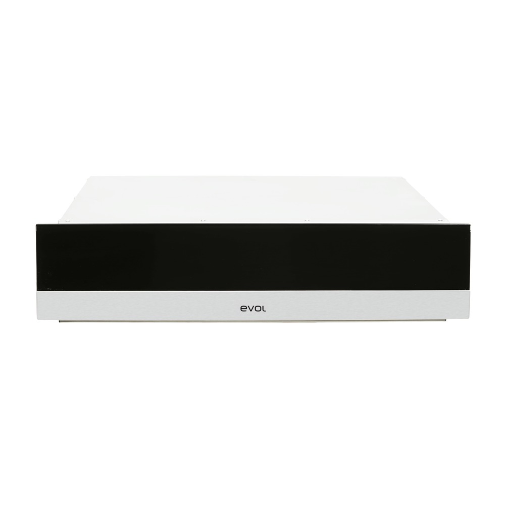 Gaveta Aquecida Evol EGAEB0062B 24 Litros Inox e Vidro Preto 60 cm 220V — imagem oficial Evol 1