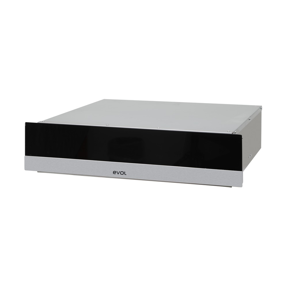 Gaveta Aquecida Evol EGAEB0062B 24 Litros Inox e Vidro Preto 60 cm 220V — imagem oficial Evol 2