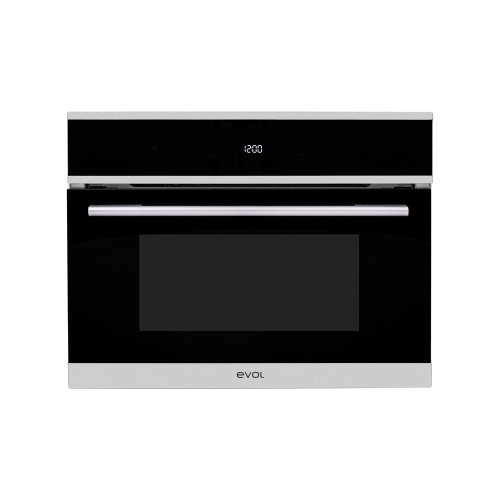 Micro-ondas Combinado de Embutir Evol IX17 EMCEB0352B 35 Litros Inox e Vidro Preto 60 cm 220V — imagem oficial Evol 1