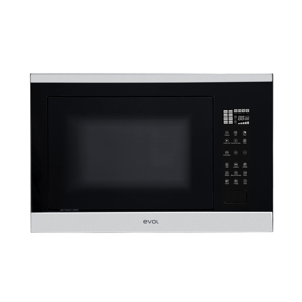 Micro-ondas de Embutir Evol EMOEB0252B 25 Litros Vidro Preto 60 cm 220V — imagem oficial Evol 1