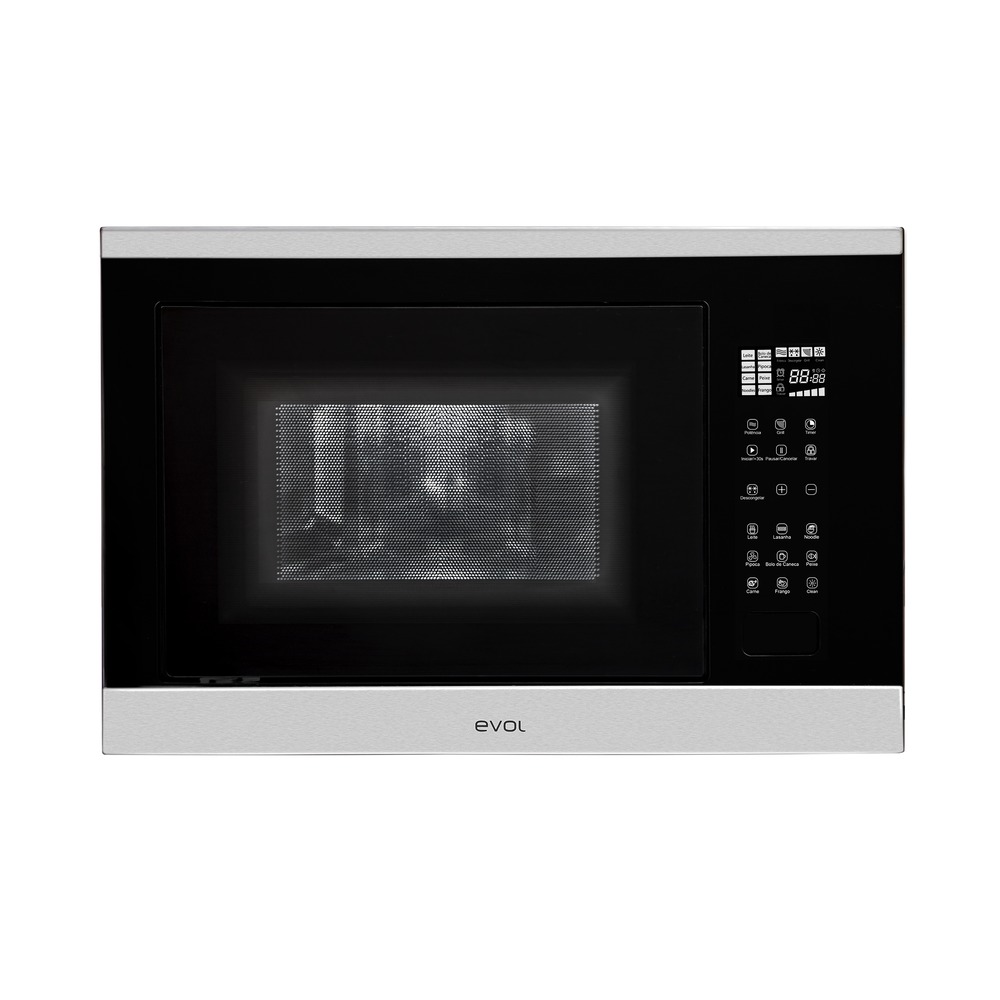 Micro-ondas de Embutir Evol EMOEB0252B 25 Litros Vidro Preto 60 cm 220V — imagem oficial Evol 2