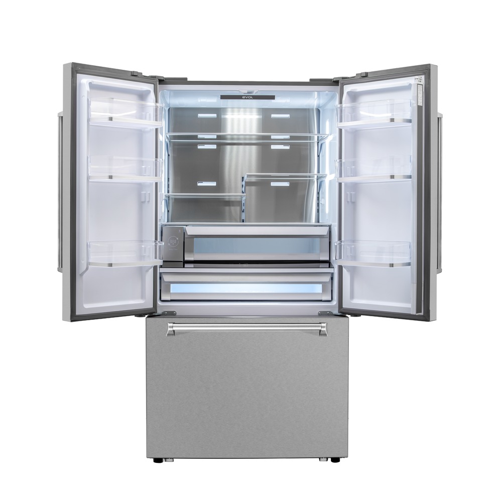 Refrigerador Evol Moritz French Door ERDEB5722A 572 Litros Inox 220V — imagem oficial Evol 4