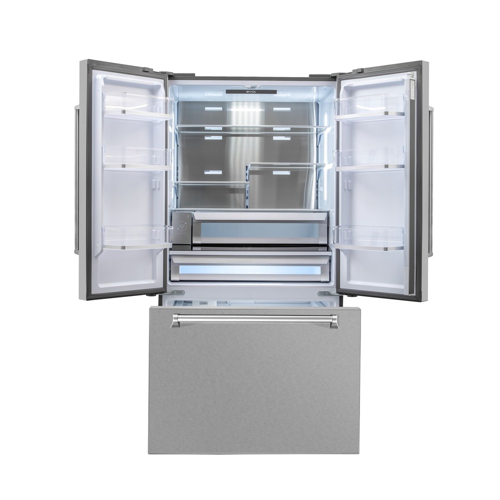 Refrigerador Evol Moritz French Door ERDEB5722A 572 Litros Inox 220V — imagem oficial Evol 5