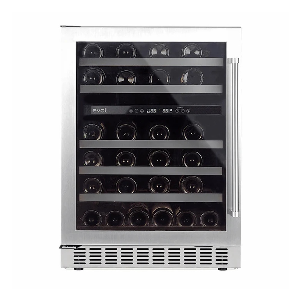 Adega Wine Center SMART de Embutir EVOL Dual Zone 46 Garrafas Porta ESQUERDA — imagem principal 1000x1000 sem corte