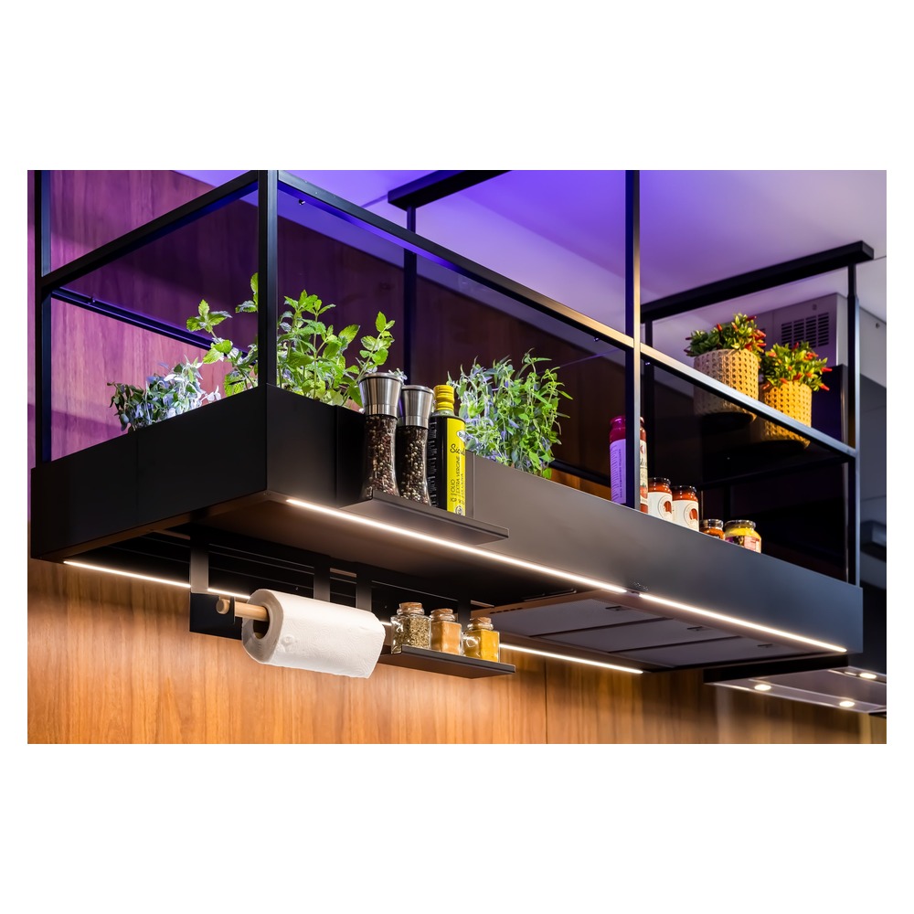 Coifa Spazio Black Matte Ilha 180 cm 220 V — imagem oficial Falmec 1