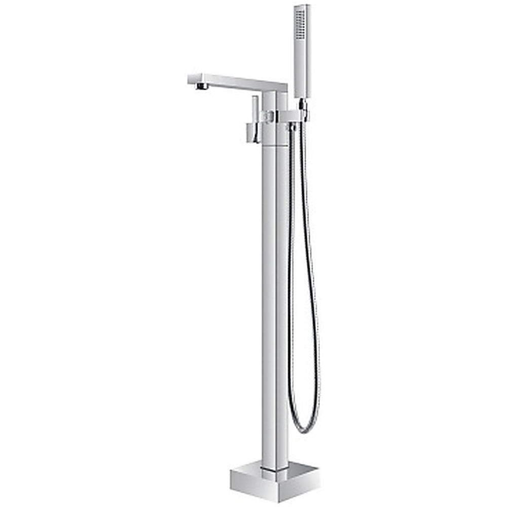 Misturador Monocomando de Coluna para Banheira Rubinettos Square RB2027 Cromado