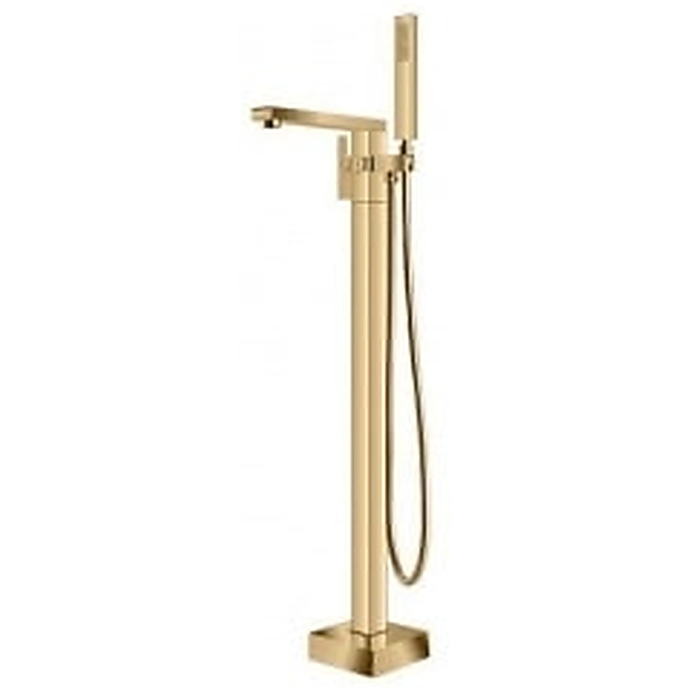 Misturador Monocomando de Coluna para Banheira Rubinettos Square RB72027 Dourado