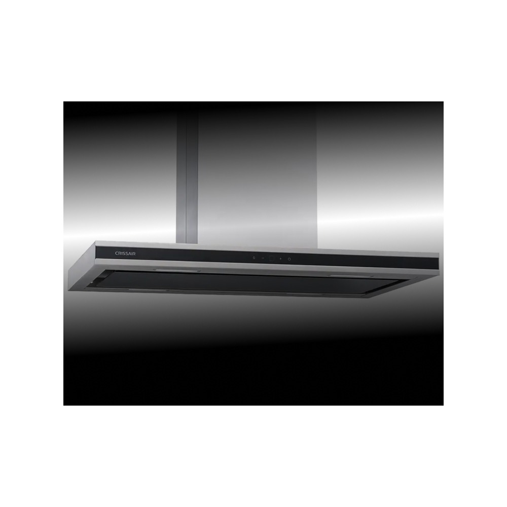 Coifa de Ilha Crissair Soft Isola NI39 Black G5 90 cm Inox e Cristal Preto 220V - imagem 5