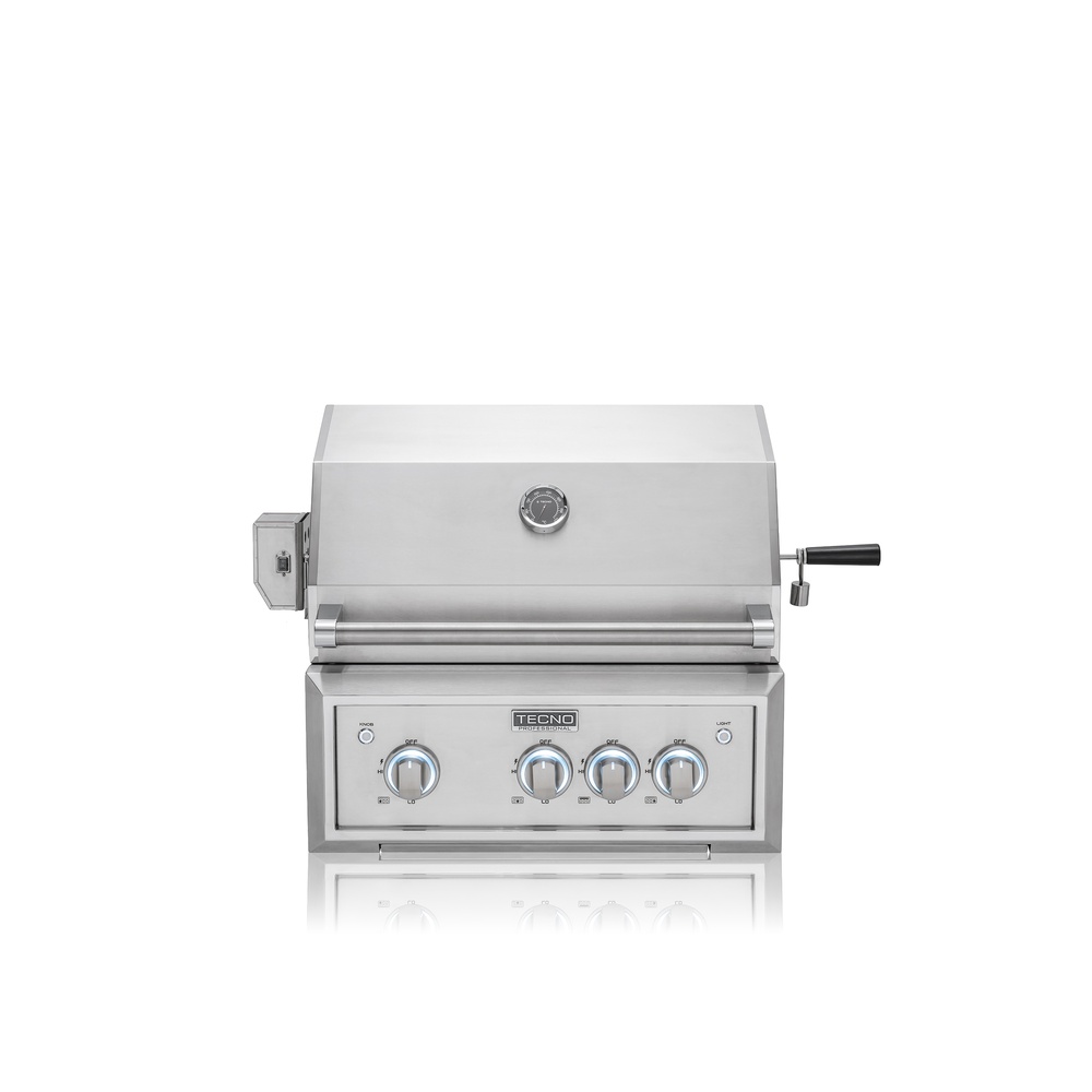 Churrasqueira a Gás de Embutir Tecno Professional TBBQ64A 2 Queimadores 64 cm Inox — imagem principal 1000x1000 sem corte