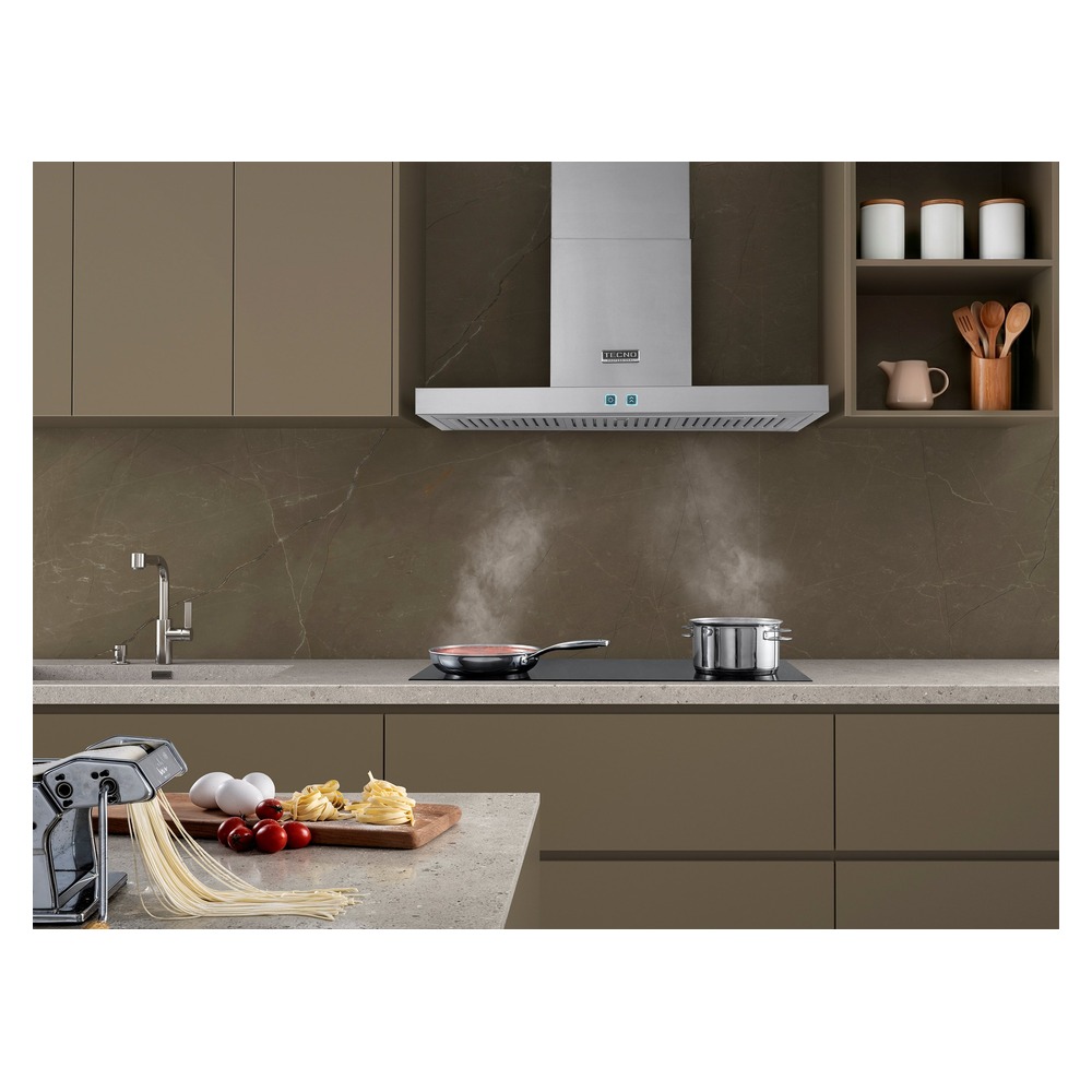 Coifa de Ilha Tecno Toblino Original TCI91 91 cm Inox 127V