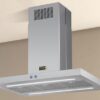 Coifa de Ilha Tecno Toblino Vintage TCI91V2 91 cm Inox 127V — produto aplicado com iluminação