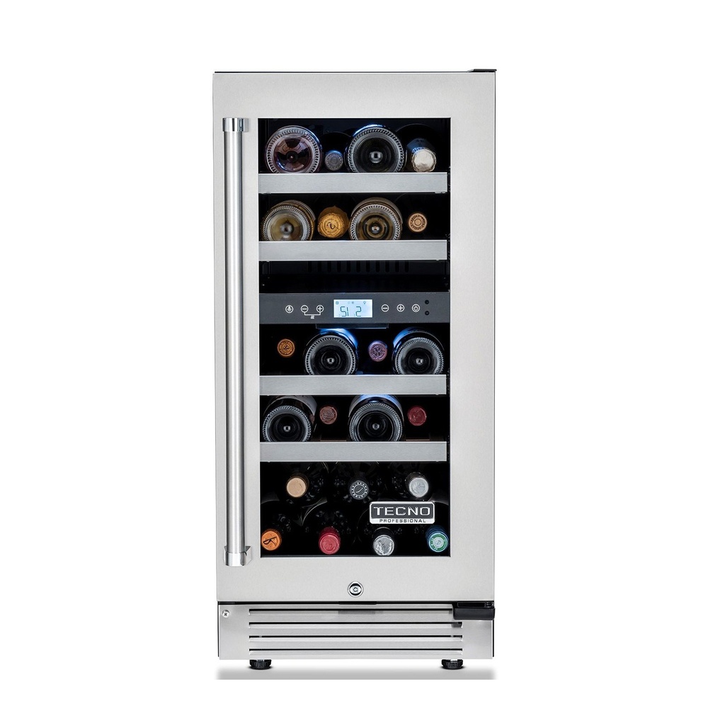 Adega Tecno Professional TR08AVDA Dual Zone 23 Garrafas 38 cm Inox 220V — imagem principal 1000x1000 sem corte