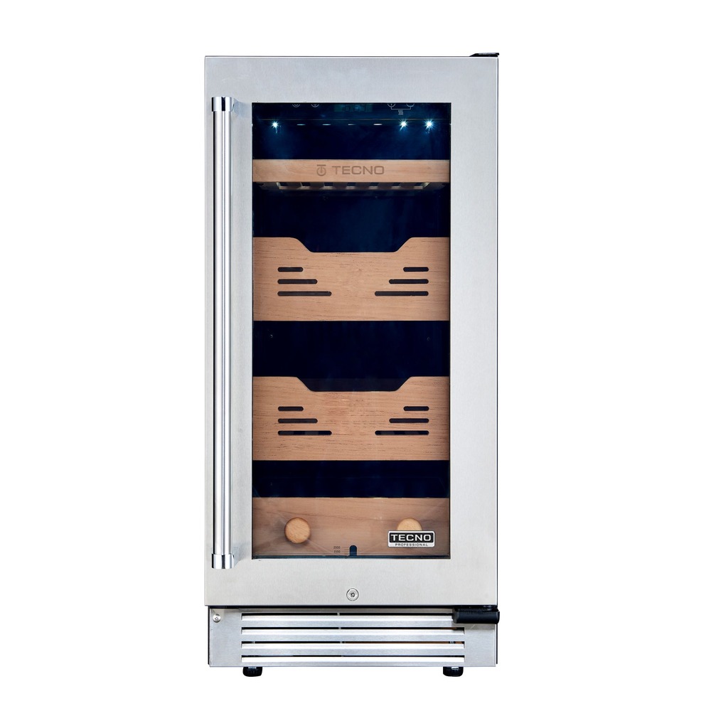 Umidor de Charutos Tecno Professional TR08HC 80 Litros 38 cm Inox 220V Abertura Direita