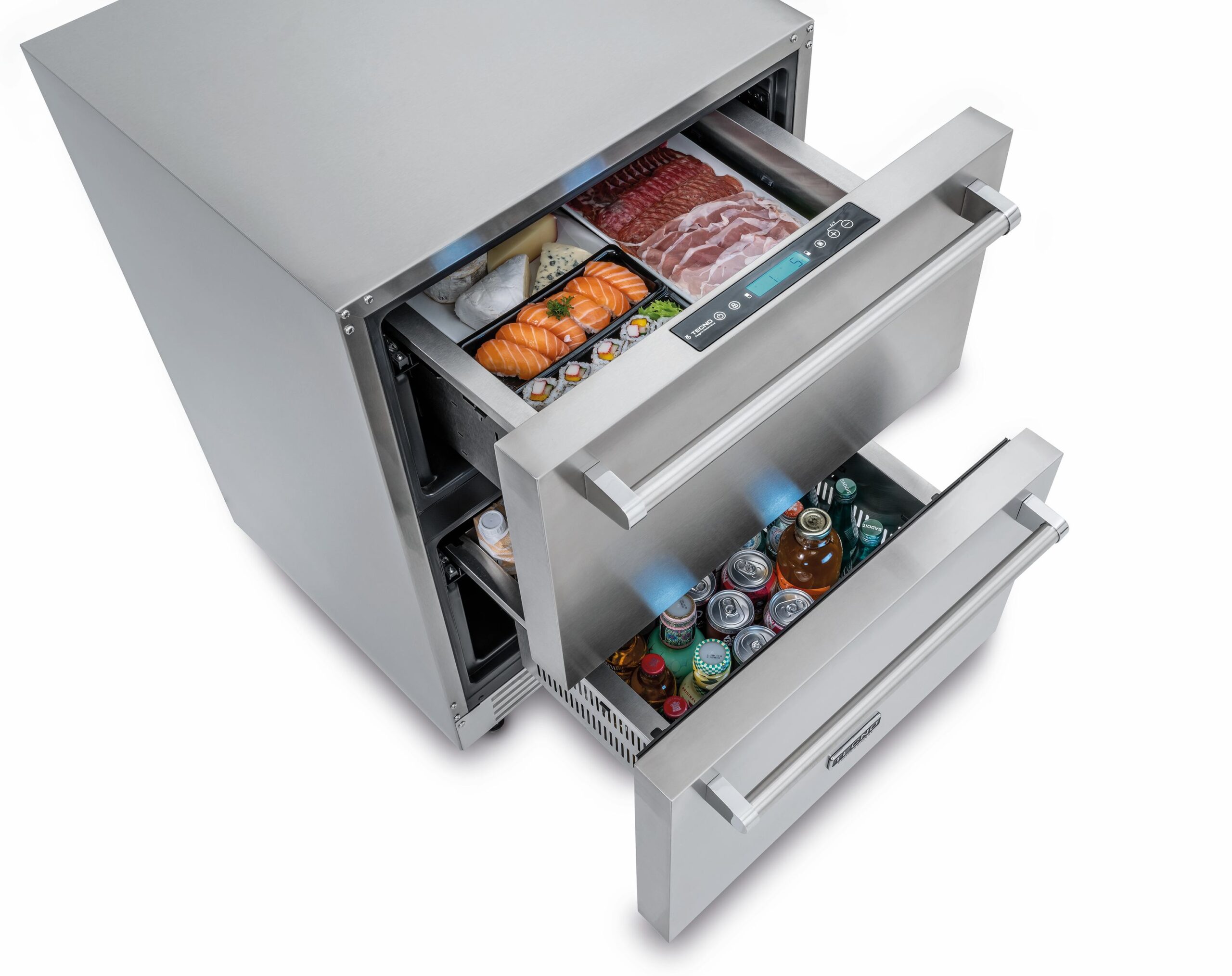 Gaveta Refrigerada com Freezer Tecno TR10GFRDA para Revestir 95 Litros 60 cm 220V