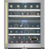 Adega Tecno Vintage TR14AVDCV2 Dual Zone 43 Garrafas 60 cm Inox 220V Abertura Direita