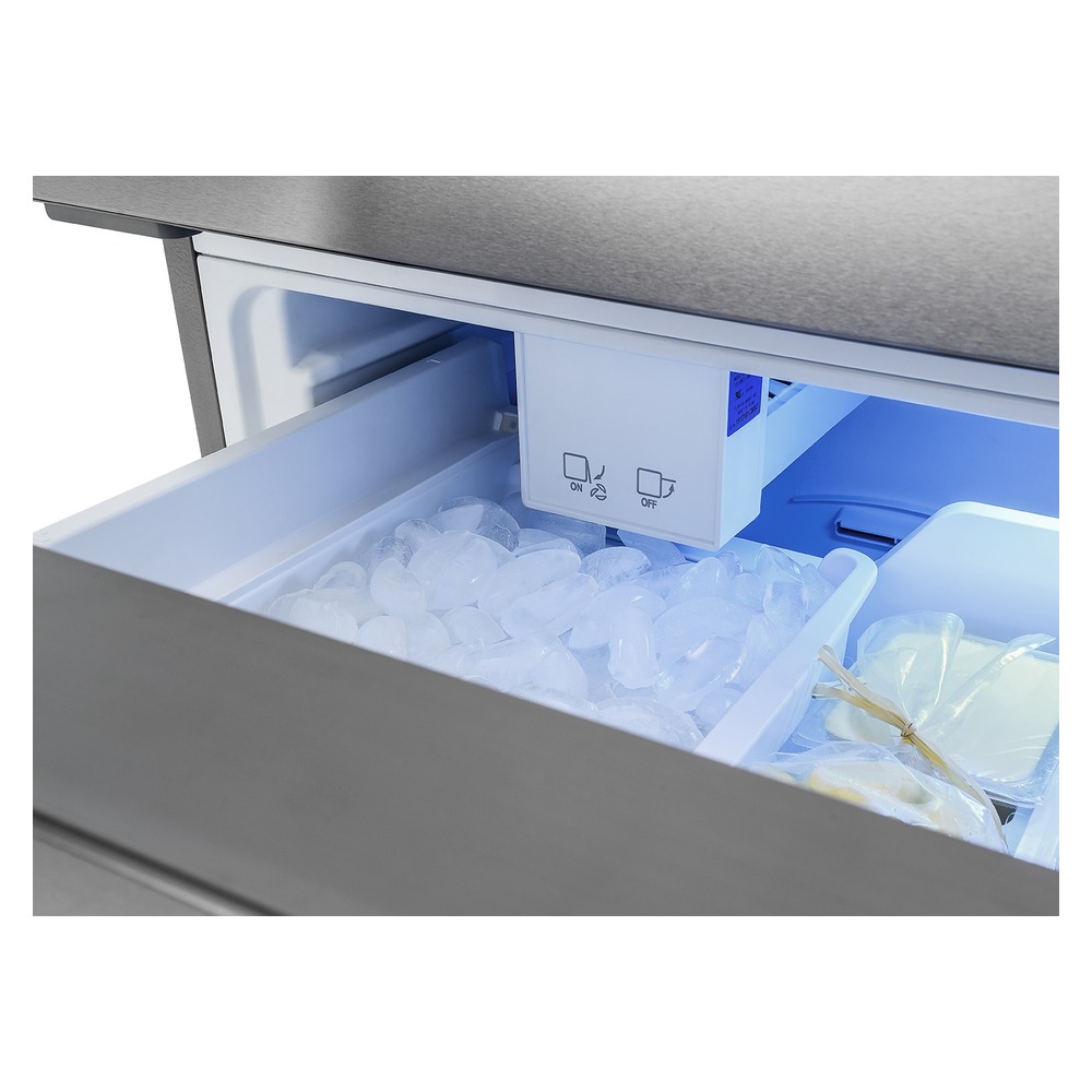 Refrigerador Tecno Professional TR44BXDB Bottom Freezer 445 Litros 76 cm Inox 220V Abertura Esquerda