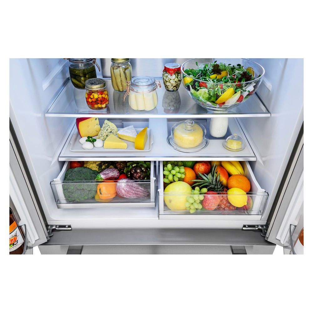 Refrigerador Tecno Professional TR44BXDB Bottom Freezer 445 Litros 76 cm Inox 220V Abertura Esquerda