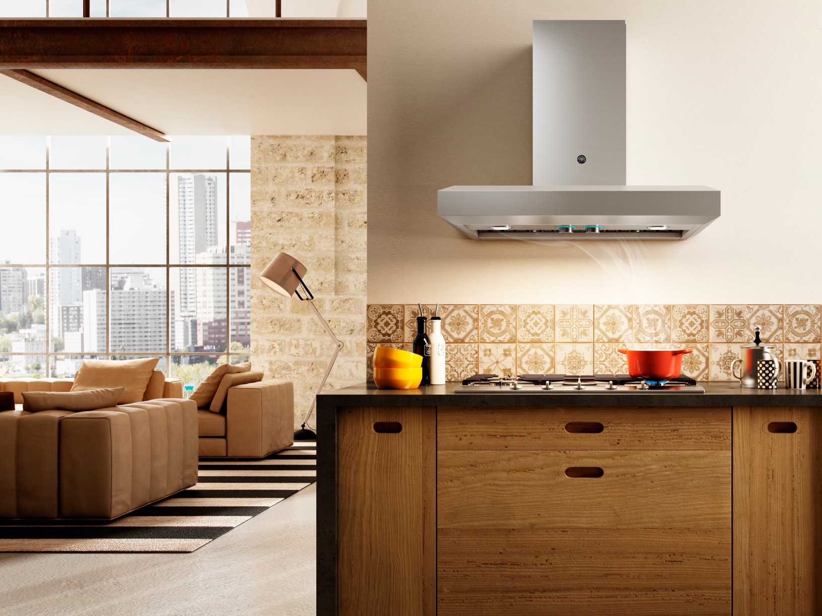 Coifa de Parede Bertazzoni BERVAVANO91 Vavano 91 cm Inox 127V - imagem 2