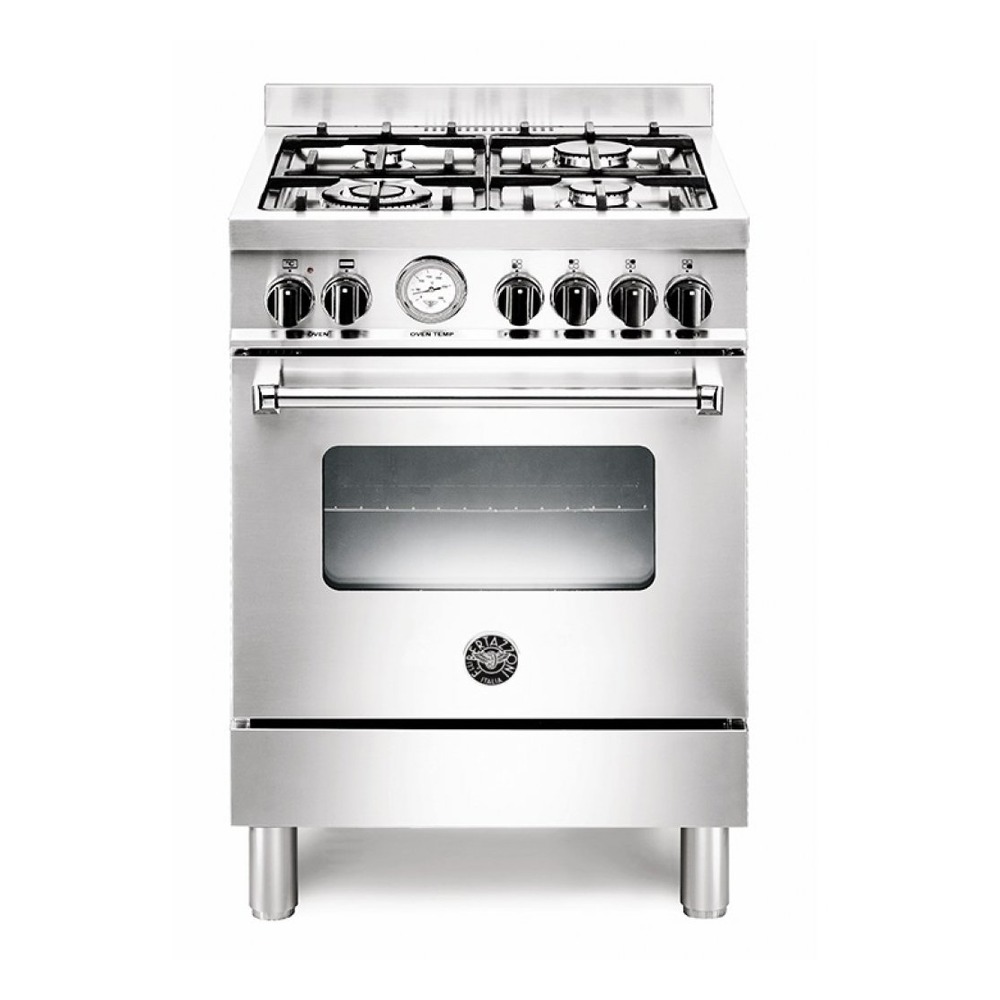 Fogão Bertazzoni Master MAS604GMFESXE 4 Queimadores Forno Elétrico Inox 60 cm 220V