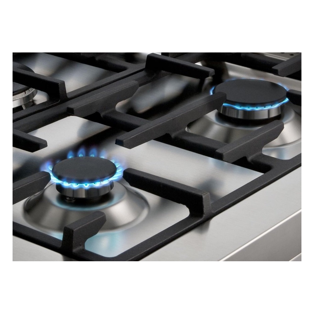 Fogão Bertazzoni Master MAS705GGEVSXE 5 Queimadores Forno a Gás Inox 70 cm 220V - detalhe dos queimadores