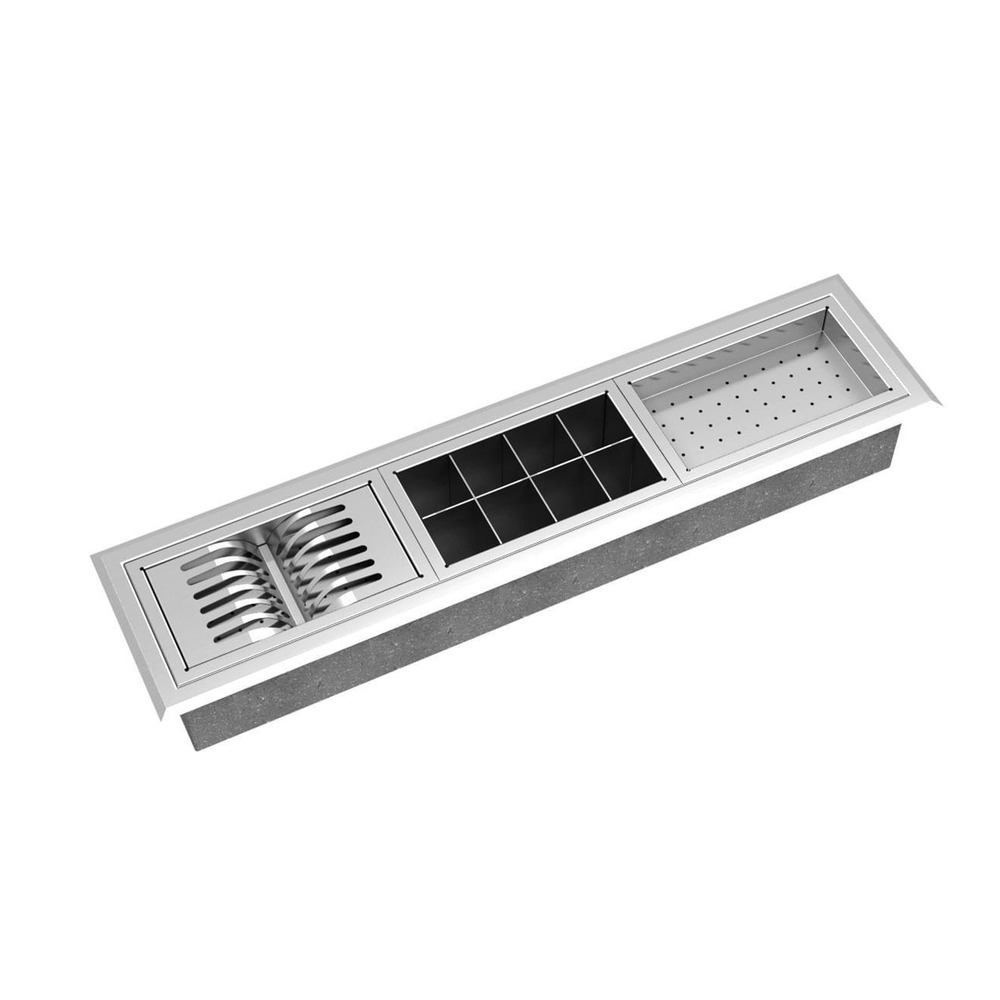 Calha Úmida Mekal Canal Equipado Match CE-3 01720416 Inox Escovado — galeria 2