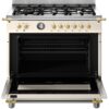 Fogão Bertazzoni Heritage HER96L1EAVGT 90 cm Avorio 220V — imagem 5