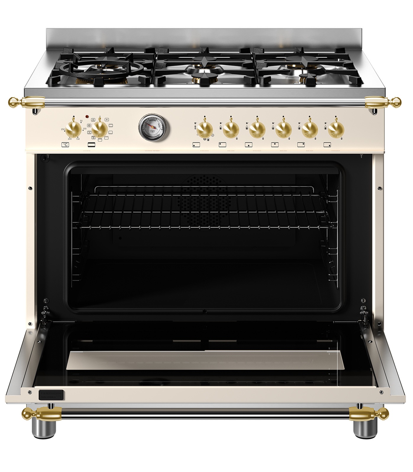 Fogão Bertazzoni Heritage HER96L1EAVGT 90 cm Avorio 220V — imagem 5
